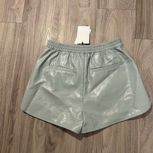 NWT Blue Leather Shorts - Size Small - Grey Lab